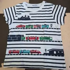 familiar 列車デザイン Tシャツ サイズ100