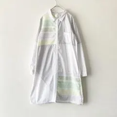 【美品】MELANTRICK HEMLIGHET シャツワンピース グレーのサムネイル