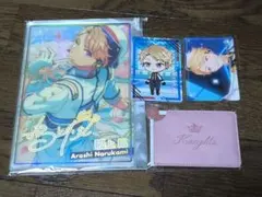あんさんぶるスターズ　ラブライナー　コラボ特典　ミラー　鳴上嵐　虹色開花　カード