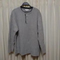 B.C.Factory グレー ニットセーター 4L