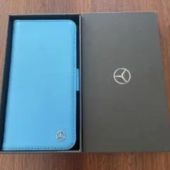 Mercedes-Benz 手帳型スマホケース 水色　iPhoneX用