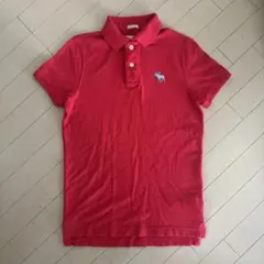 Abercrombie & Fitch アバクロ ポロシャツ ユニセックス 赤