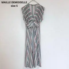 【MAILLE DEMOISELLE】ノースリーブワンピース ロング 綺麗め