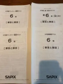 2026年最新】sapix テスト 3年の人気アイテム - メルカリ