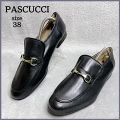 美品✨ PASCUCCI パスクッチ ビットローファー スリッポン 38 黒のサムネイル