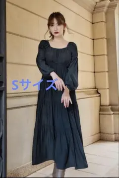 Side Bow Satin Long Dress