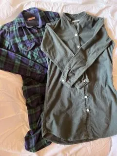ハリウッドランチマーケット  ロングシャツ2枚セット