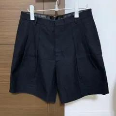 COMME des GARÇONS SHIRT サイドジップショーツ ネイビー - メルカリ