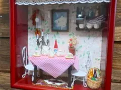 ドールハウス ミニチュア ボックス 1/12 旅人の部屋 背景ボード - メルカリ