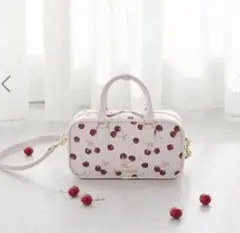 メゾンドフルール　チェリー柄ボストンバッグ　Maison de FLEUR　新品のサムネイル