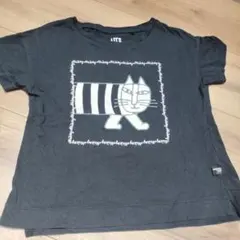【110】UNIQLO UT リサ・ラーソン マイキー Tシャツ黒半袖のサムネイル