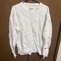Champion 無地スウェットトレーナー ホワイト 長袖