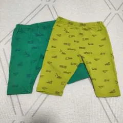 【レギンス2枚セット】はたらく車デザイン7分丈&5分丈レギンス