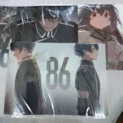 86 エイティシックス　オンラインくじ　A3クリアポスター　3点セット