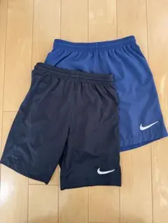 ナイキ　ジュニアサッカーパンツ　ブラック　ネイビー　2点セット