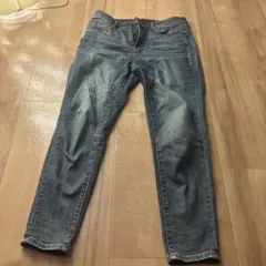 WHO.A.U HIGH-RISE SKINNY M ダークブルー