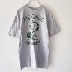 PEANUTS キャラクターTシャツ スヌーピー テニス グレー M.のサムネイル
