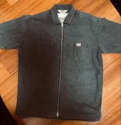 USA 90s BEN DAVIS ベンデイビスWジップ デニム 黒 XL