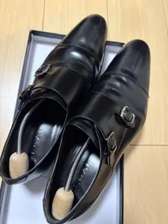 【REGAL 】ブラック ダブルモンクストラップシューズ美品26.5cm