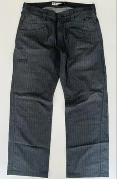 Oakley ストライプパンツ 34サイズ グレー