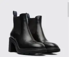 【未使用級】camper（39）サイドゴアブーツ　黒　レザー ✨現行✨ CAMPER サイドゴアブーツ オンダ アンクルブーツ