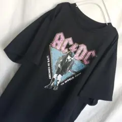 希少 ACDC '79World Tour 復刻 半袖 Tシャツ 黒 バンドT