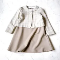 B:MING130セレモニーワンピボレロ入学式卒園式レース着脱可近年モデル