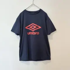 アンブロ ロゴTシャツ 半袖 スポーツ 吸汗速乾 紺　ネイビー　赤 160cm