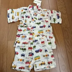 車柄 甚平セット 90cm 綿100%