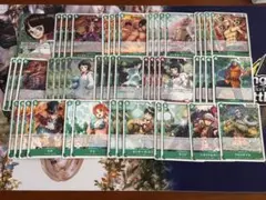 ワンピースカード　緑紫リム　デッキパーツ　リーダーパラレル付き ヒロインズカップ