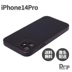iPhone14Pro iPhoneケース 韓国 レザー ブラック カバー