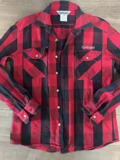Carhartt レッド/ブラックチェック ネルシャツ