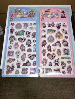 3D立体シール 動物キャラクター 2セット