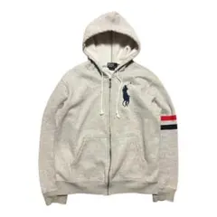 超破格 Ralph Lauren big pony zip up hoodie