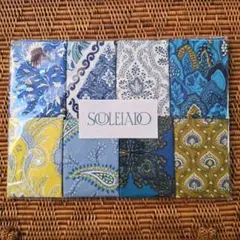 水色 ⑯■8枚 SOULEIADO ソレイアード シーチング カットクロスセット