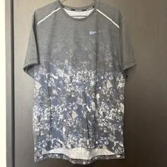 Nike Dri-FIT ランニングTシャツ L グレー/ブルー