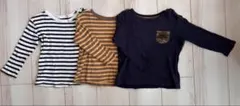 カットソー　Tシャツ　長袖　90センチ　3枚セット　子ども服