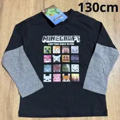 マインクラフト　ロンT ブラック　マイクラ　ロンT 130