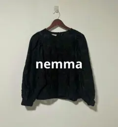 Auntie Rosa nemma ナイロン 刺繍 長袖 ブラウス ブラックのサムネイル