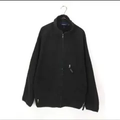 90s USA製 Patagonia シンチラ フリース レトロカーディガン 黒