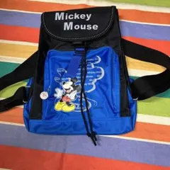 Disney Mickey Mouse キッズ リュックサック ブラック ブルー