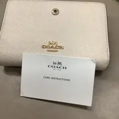 COACH 二つ折り財布 ホワイトレザー コーチ 二つ折り財布 レディース ブランド COACH レザー C2862 IMCHK 1