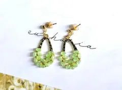 No.751 ガラスストーンピアスorイヤリング