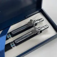 【新品未使用】 ディズニー ミッキー デザイン付き ボールペン・シャーペンセット