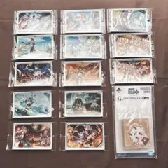 原神 ウエハース シール カード 13枚・Ｇ賞ジオラマアクリルスタンド 荒瀧一斗
