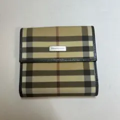 Burberry チェック柄 三つ折り財布