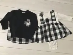 ブランシェス　兄妹 リンクコーデ お揃い　90 80 双子