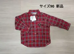お値下げ★新品／ミキハウス ベビー用シャツ 90