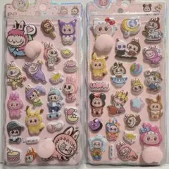 おしりシール スクイーズシール 3D 立体 ラブブ Labubu マシュマロ