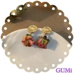 バラピアス お花ピアス ピンク ワンポイント おしゃれ 可愛い